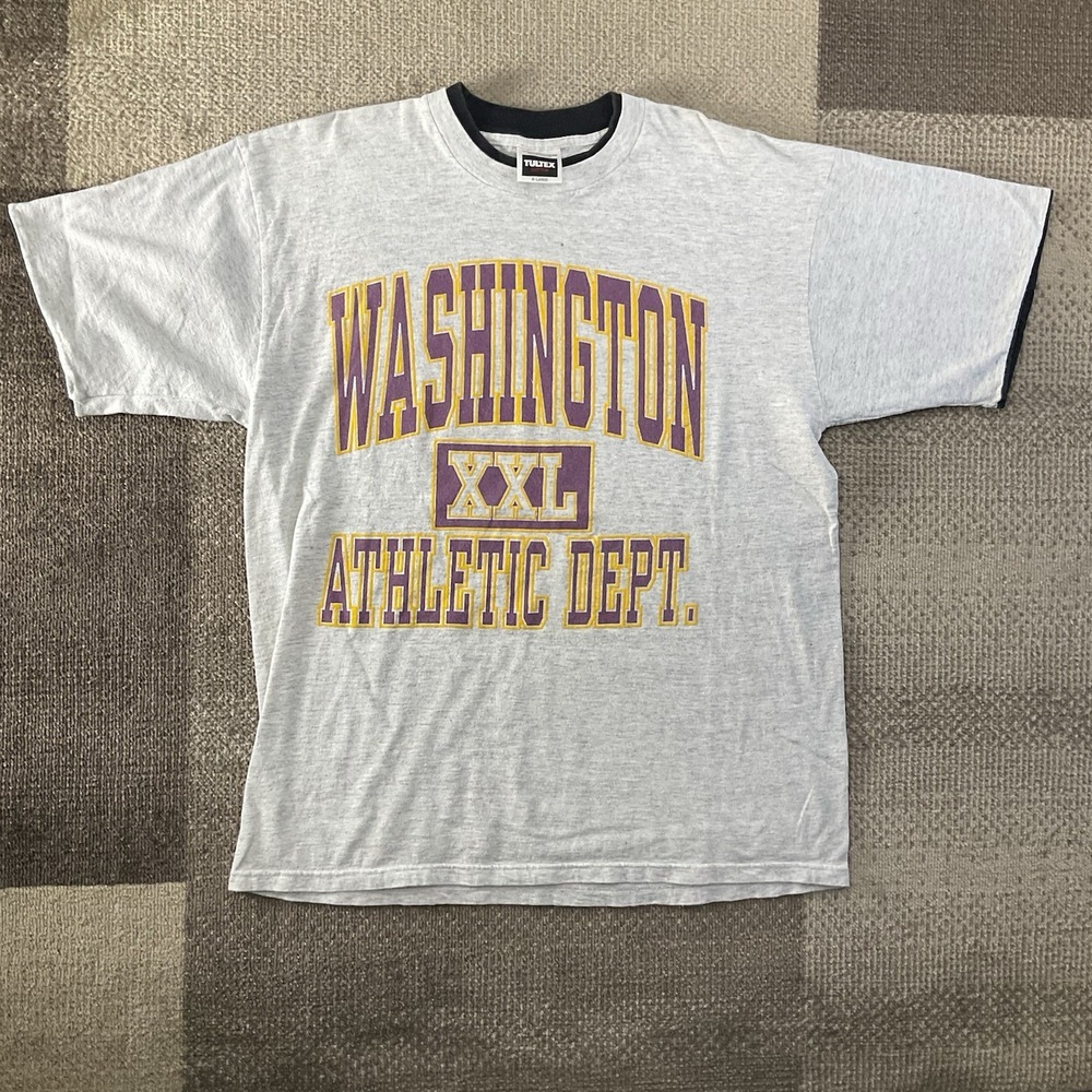 Vintage Washington State Athletic Department T Shirt Mens XL Gray Single Stitch